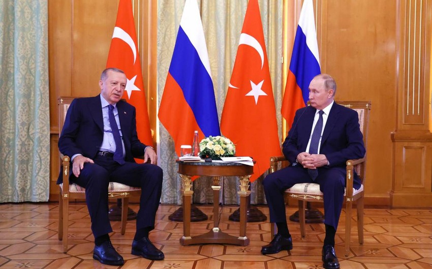 Ərdoğan Putinlə Fələstin-İsrail münaqişəsini MÜZAKİRƏ ETDİ Ərdoğan Putinlə Fələstin-İsrail münaqişəsini MÜZAKİRƏ ETDİ