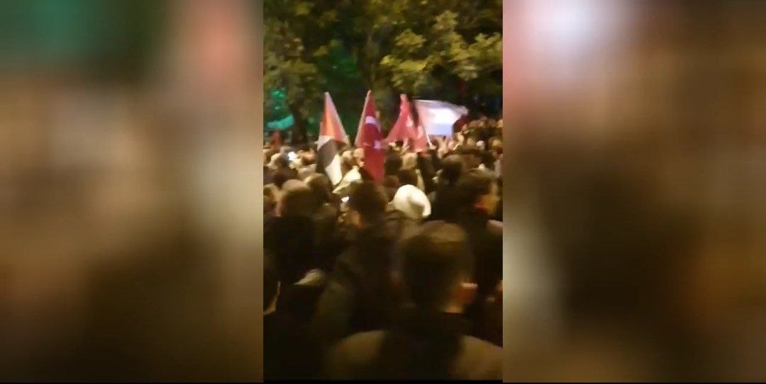 Türkiyədə İsrailə qarşı etirazlar BAŞLADI - ANBAAN VİDEO  
