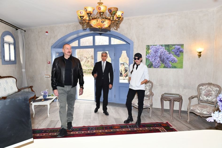 Prezident və birinci xanım Şuşada “Yasəmən” otelinin AÇILIŞINDA - FOTO