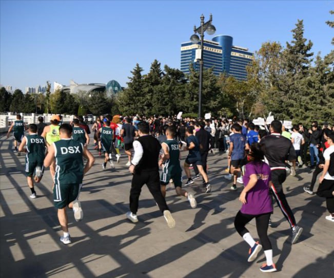 Bakıda Zəfərə həsr olunan “Qələbə qaçışı” başladı - FOTO