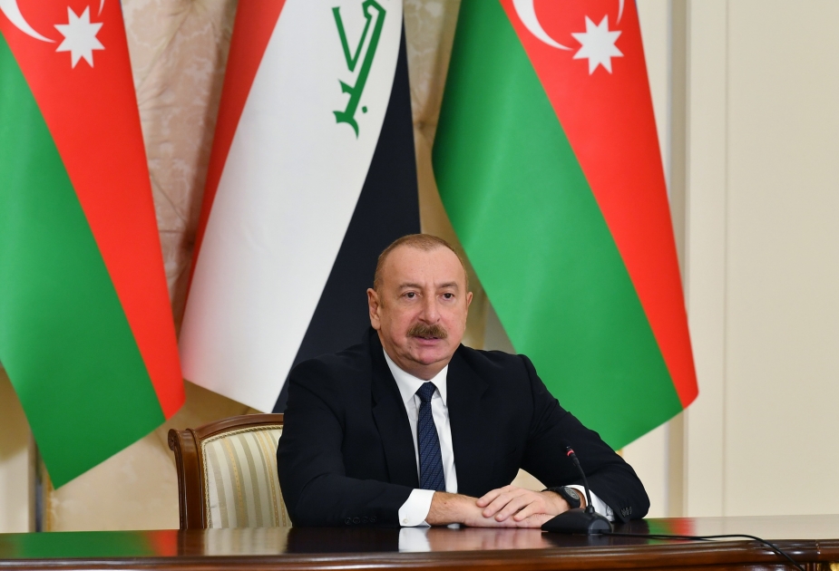 Prezident: “İraq və Azərbaycan müxtəlif beynəlxalq təsisatlarda həmrəylik nümayiş etdirir”