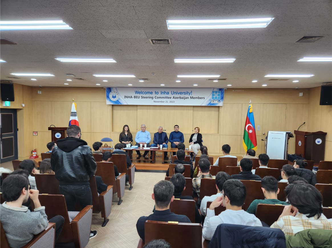 BMU-nun rektoru Koreyada təhsil alan tələbələrlə görüşüb – FOTO  