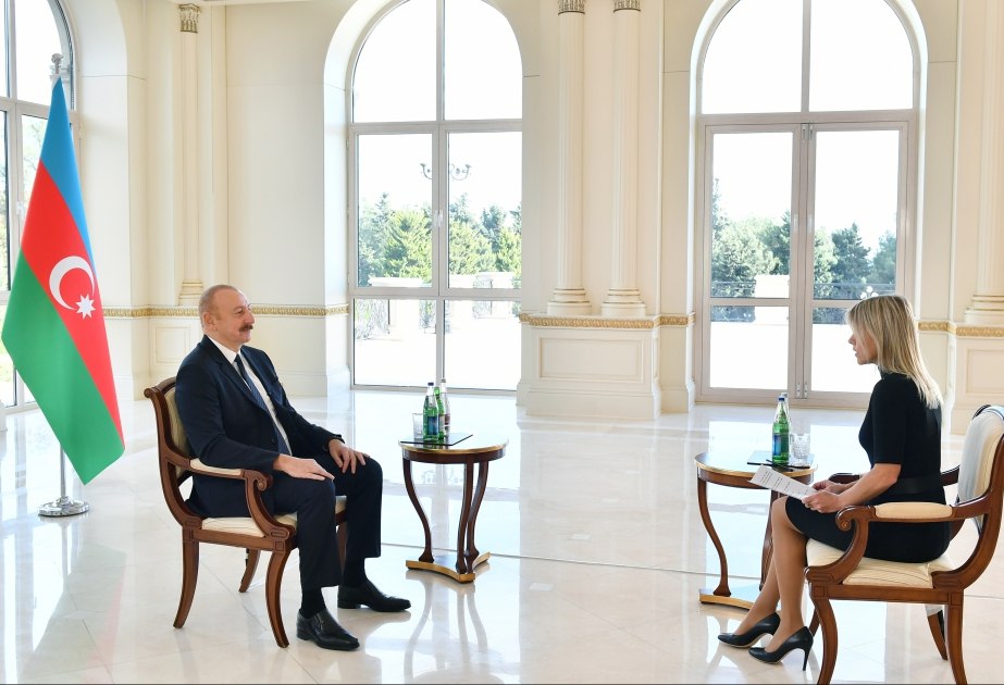 İlham Əliyev “Euronews” televiziyasına müsahibə verib - FOTO/VİDEO