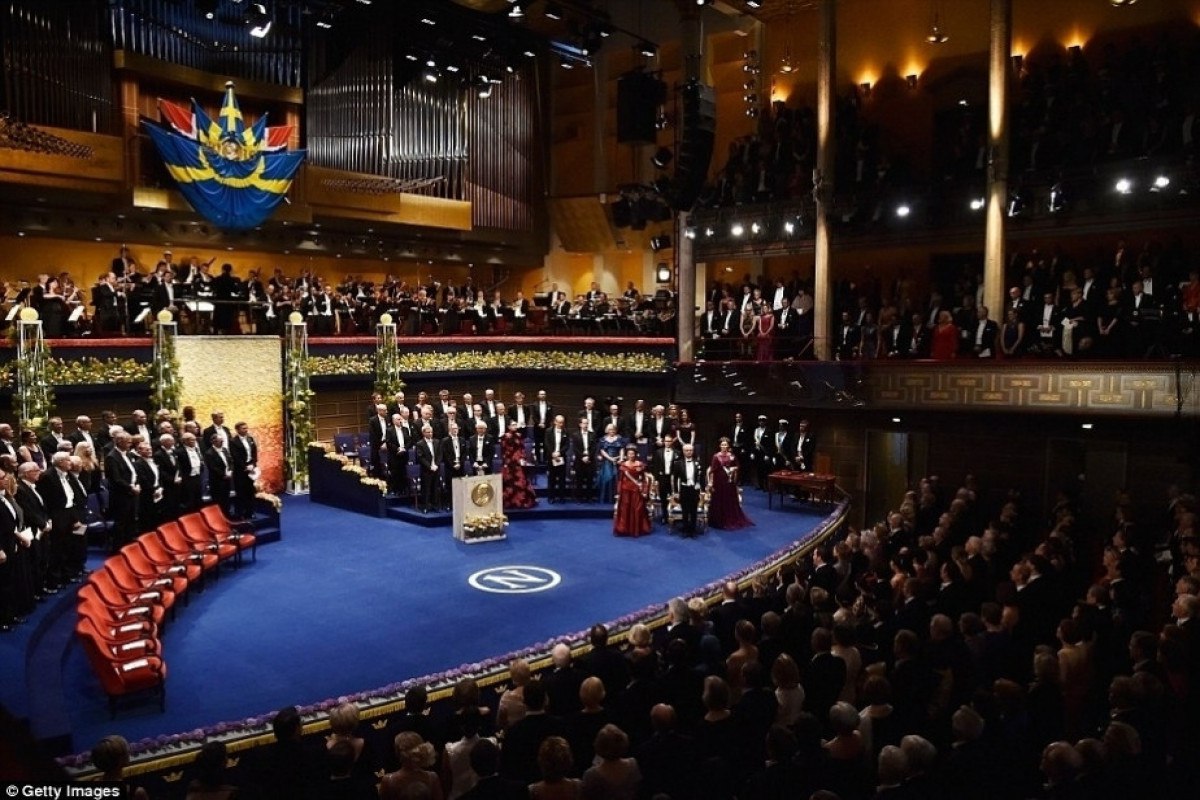 Stokholmda Nobel mükafatının təqdimetmə mərasimi keçirildi - VİDEO