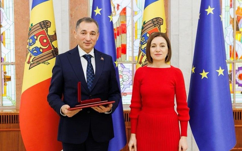 Azərbaycanlı səfir Moldovanın “Şərəf” ordeni ilə təltif edilib - FOTO