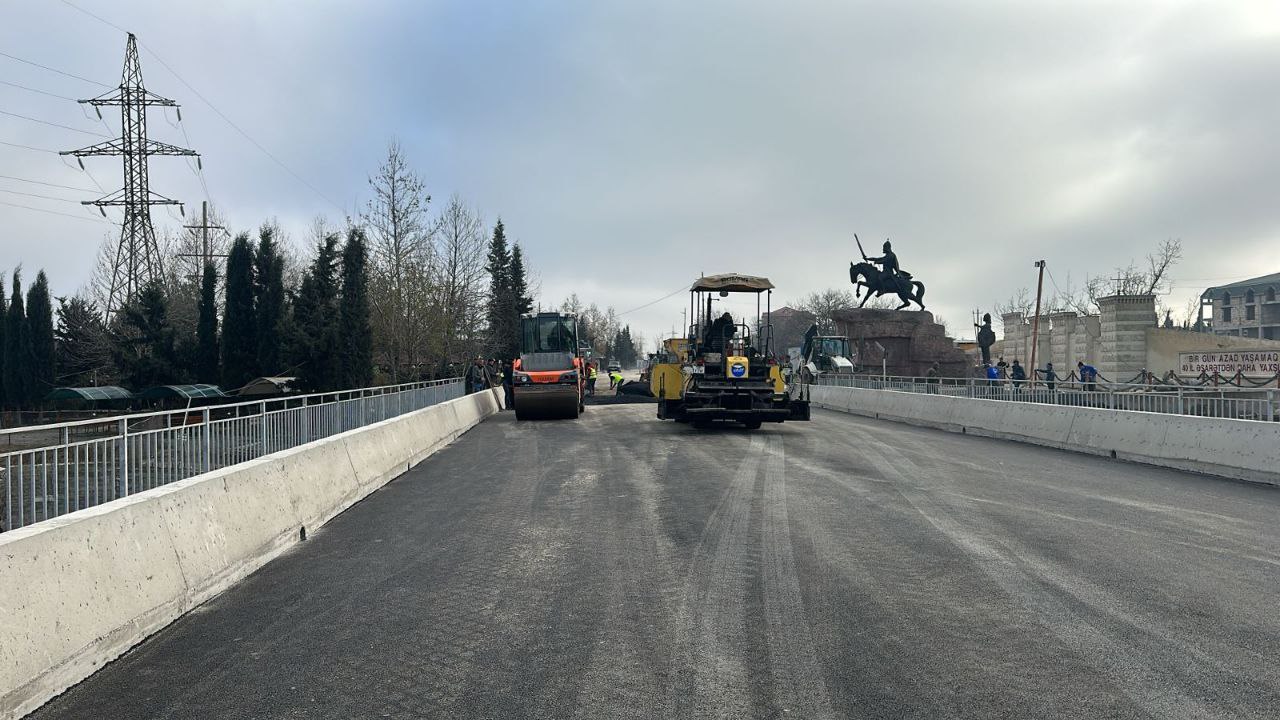 Qudyalçay üzərində inşa edilən körpünün açılış mərasimi TƏXİRƏ SALINIB - FOTO