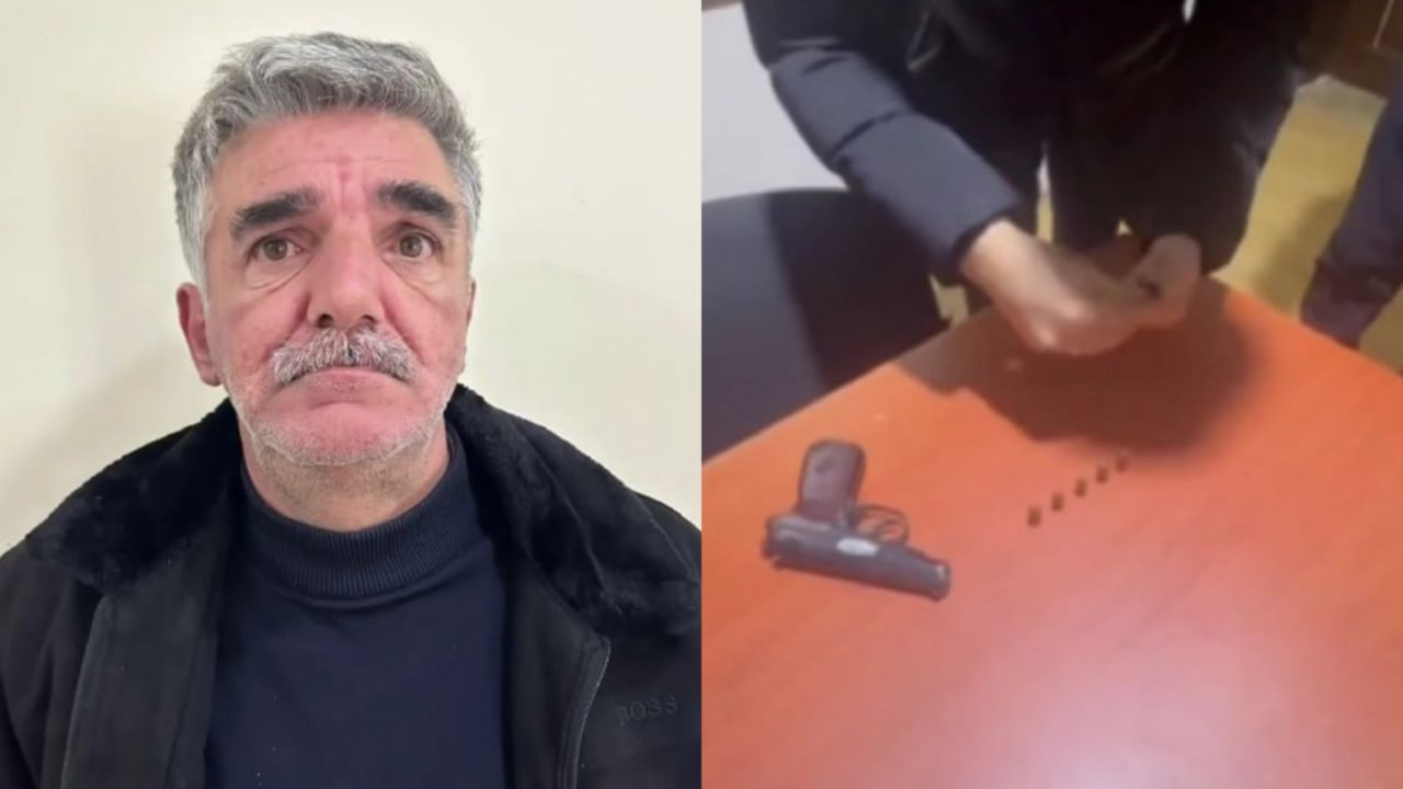 Bakıda üzərində tapança ilə gəzən şəxs SAXLANILDI – VİDEO 