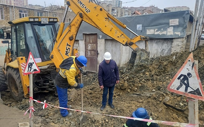 Yasamalda qazın verilişi təmin olunub - FOTO