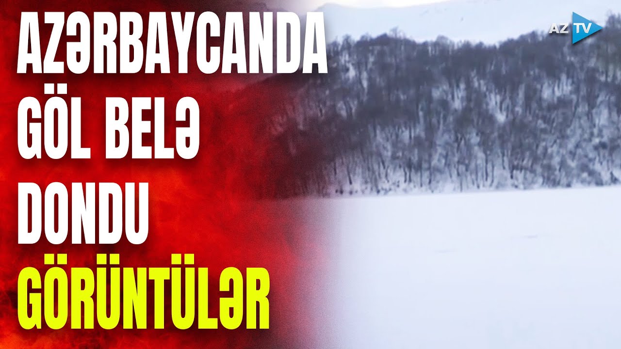 Donmuş Maralgölün yeni görüntüləri - VİDEO