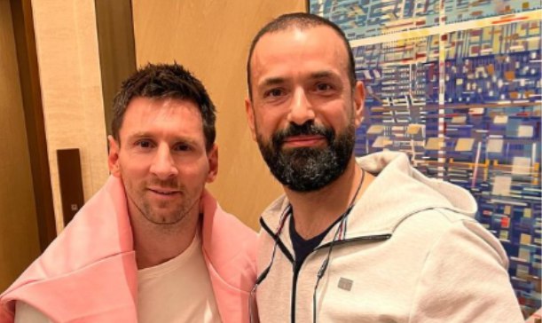 İş adamı Fərid Novruzi Messi ilə bir arada - FOTO