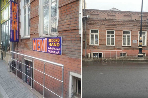 Gəncədə abidələrə vurulmuş qanunsuz reklam lövhələri söküldü – FOTO Gəncədə abidələrə vurulmuş qanunsuz reklam lövhələri söküldü – FOTO