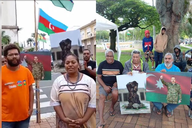 Yeni Kaledoniya adasında Azərbaycan bayrağı dalğalandırıldı - VİDEO