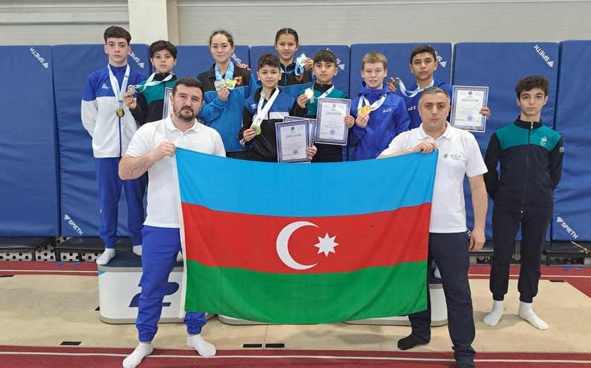 Gimnastlarımız Qazaxıstanda 6 medal qazandı