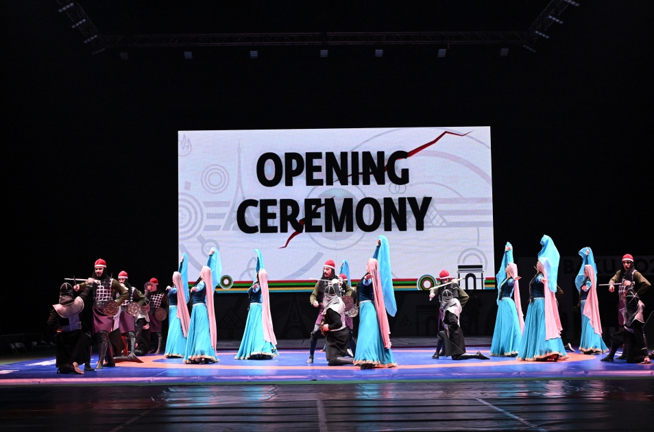 Bakıda güləş üzrə Avropa Olimpiya Təsnifat turnirinin açılış mərasimi olub - FOTO