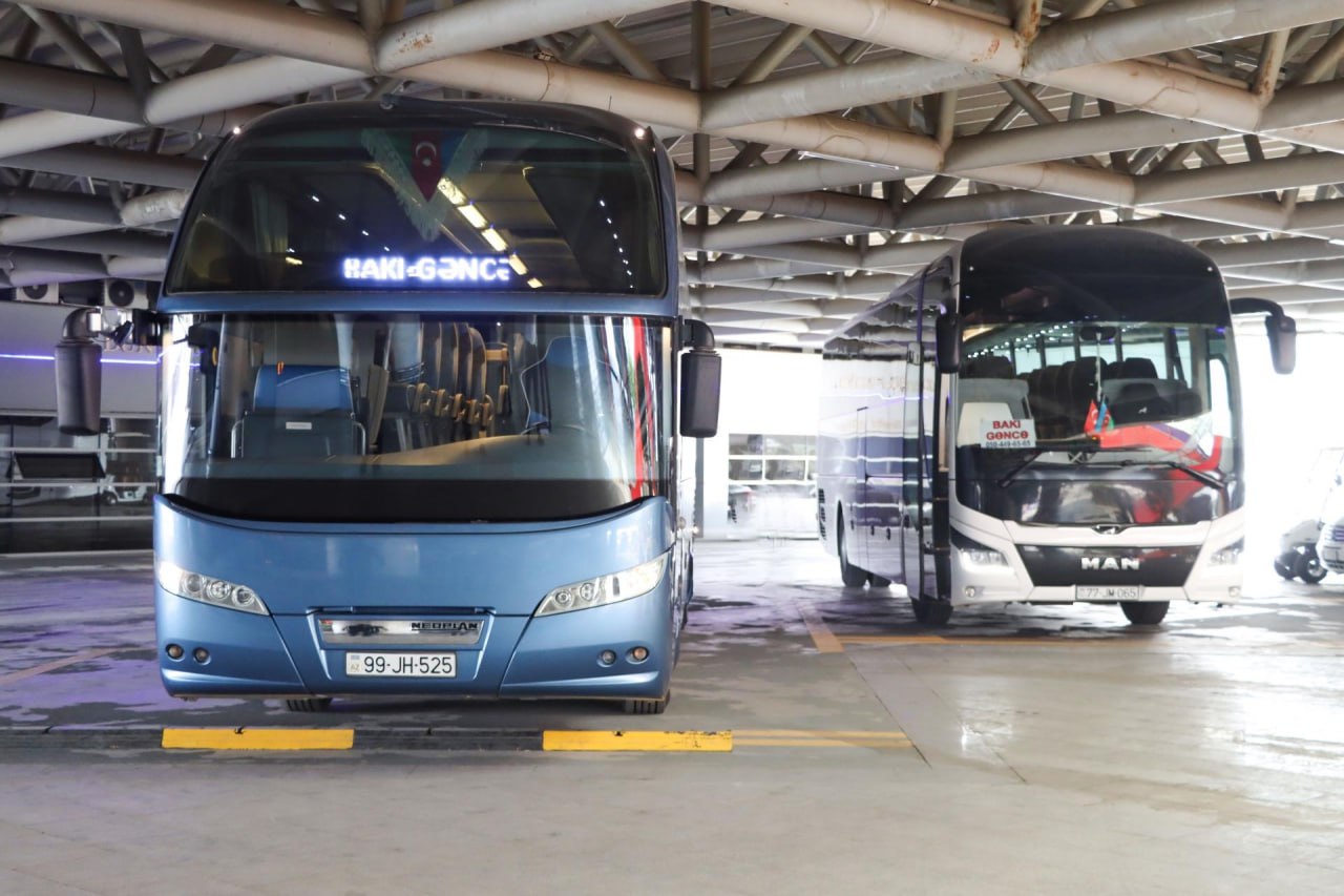 Bakı-Gəncə avtobusları yeniləndi - FOTO