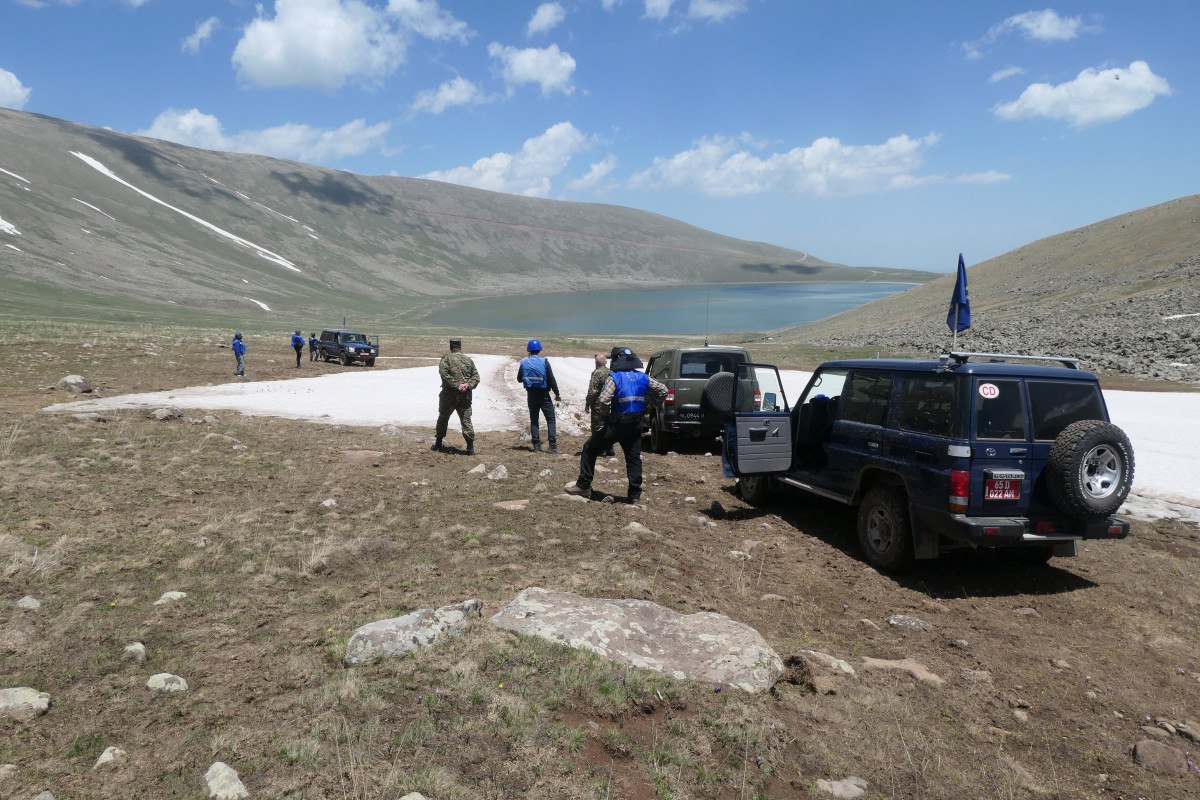 Aİ missiyası Azərbaycanla sərhəddə yerləşən Qaragöl gölünə baş çəkdi - FOTO