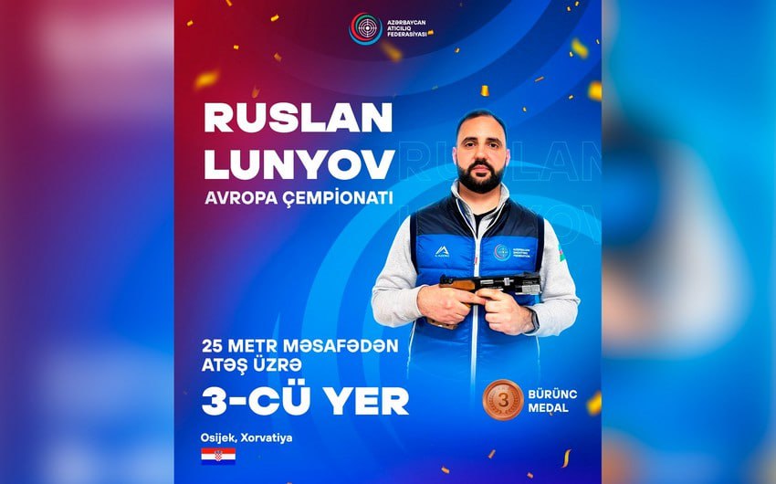 Atıcımız Avropa çempionatında bürünc medal QAZANDI