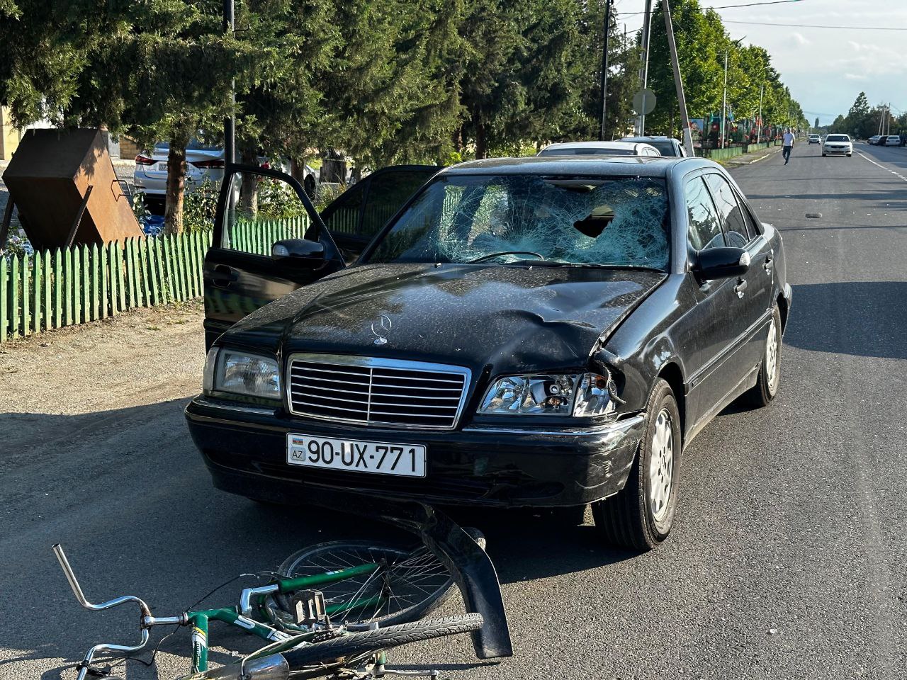 Ağdamda velosipedçini maşın vurdu - FOTO/VİDEO