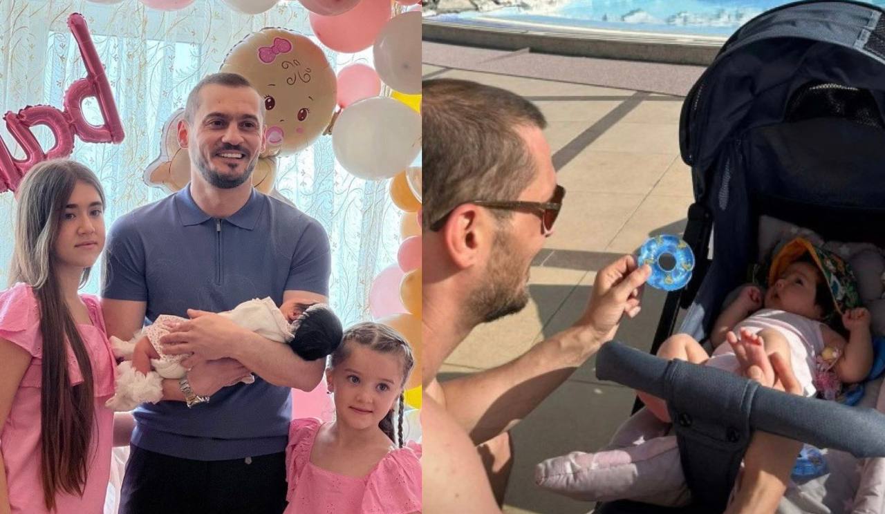 Emil Bədəlov ilk dəfə yeni doğulan qızının üzünü GÖSTƏRDİ - FOTO