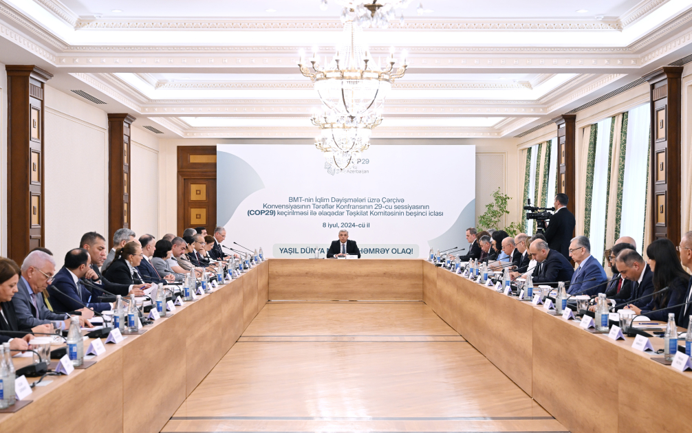 COP29-la əlaqədar Təşkilat Komitəsinin beşinci iclası keçirildi, tapşırıqlar verildi - FOTO