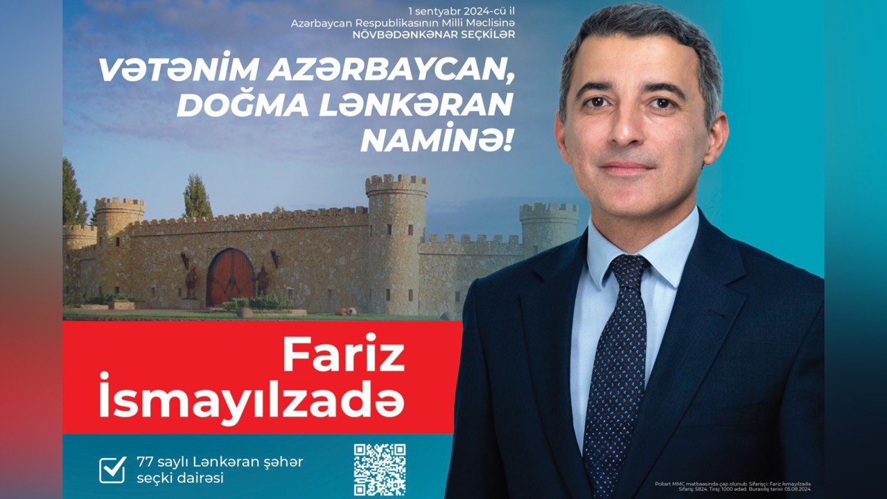 Fariz İsmayılzadə təşviqat kampaniyasına START VERDİ - “Vətənim naminə, doğma Lənkəran naminə!”