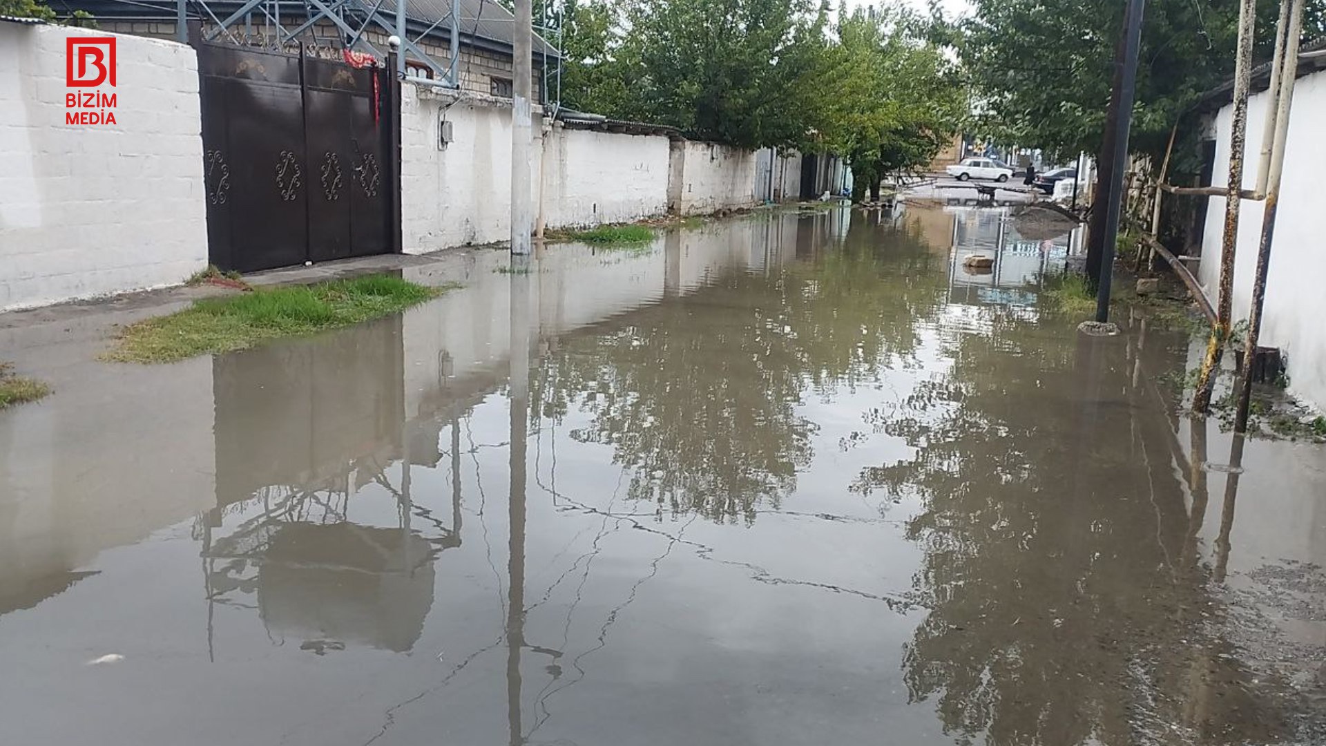 Kürdəmirdə leysan fəsadlar törətdi, küçələri su basdı – FOTO/VİDEO 