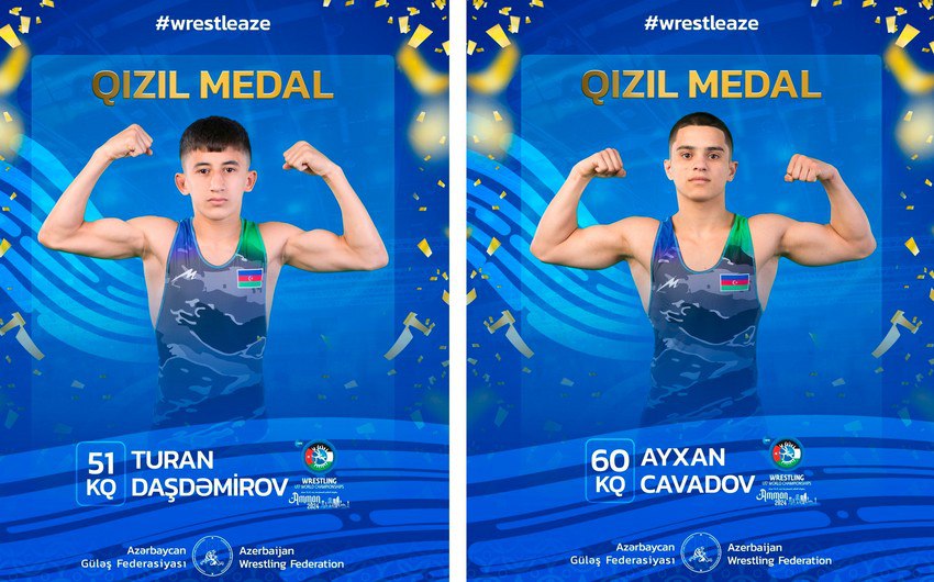 İki güləşçimiz dünya çempionatının qızıl medalını QAZANDI