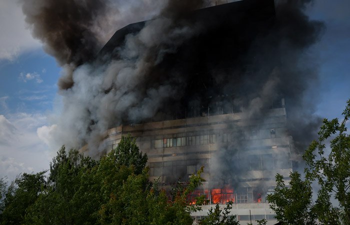 Rusiyada güclü YANĞIN: Ölənlər və xəsarət alanlar var – FOTO/VİDEO