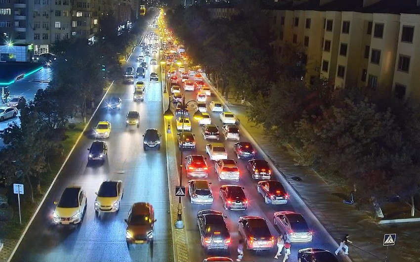 Bakıda qəza olub, yolda sıxlıq yaranıb