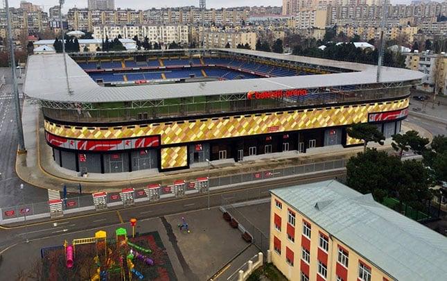 “Neftçi Arena”da oturacaqların rəngi dəyişdirildi - FOTO