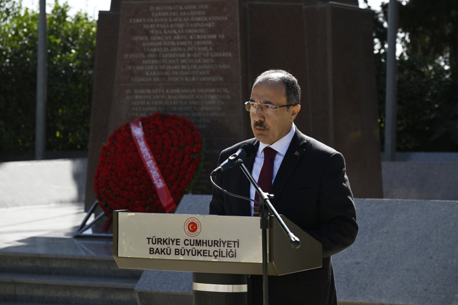 Cahit Bağçı: “Azərbaycanla müttəfiqliyimiz bu torpaqlarda axan qanlardan cücərdi” - FOTO