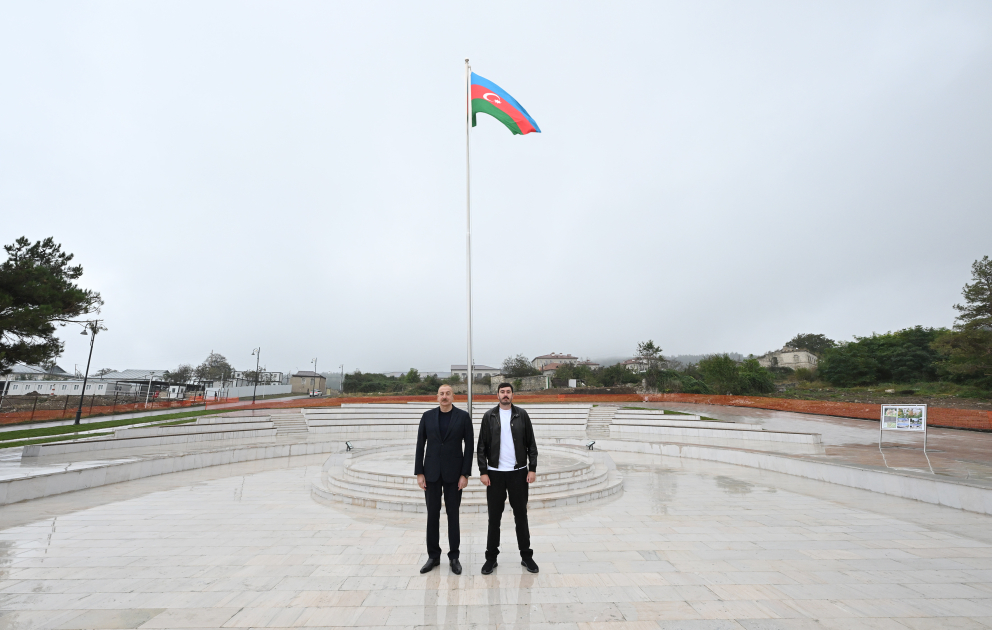 Şuşada Bayraq Meydanının açılışı oldu - FOTO