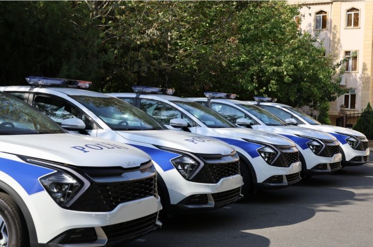 Naxçıvan polisinə yeni avtomobillər VERİLDİ