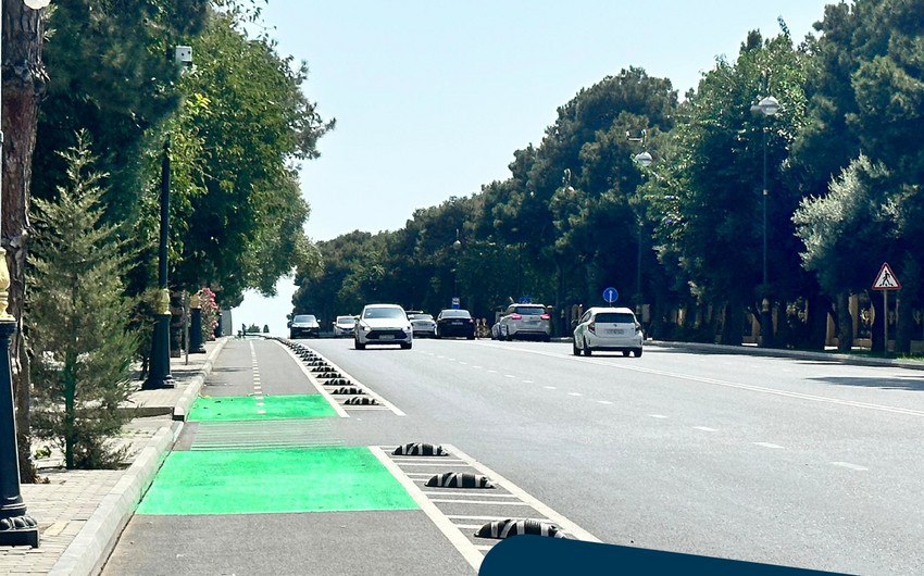 Bakıda 20 km-lik yeni mikromobillik zolağı istifadəyə verildi - FOTO