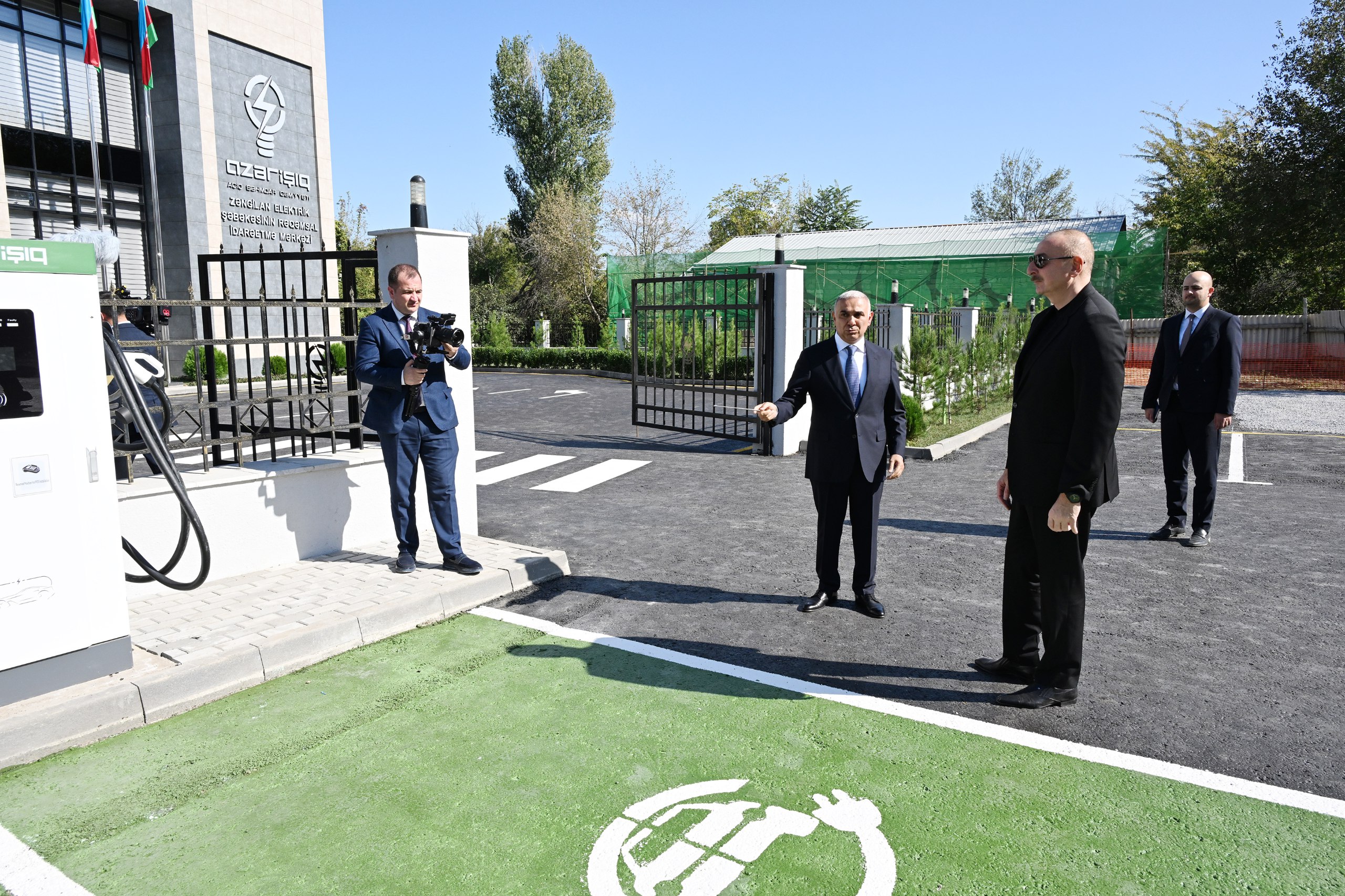 Prezident Zəngilan Elektrik Şəbəkəsinin Rəqəmsal İdarəetmə Mərkəzinin açılışında - FOTO