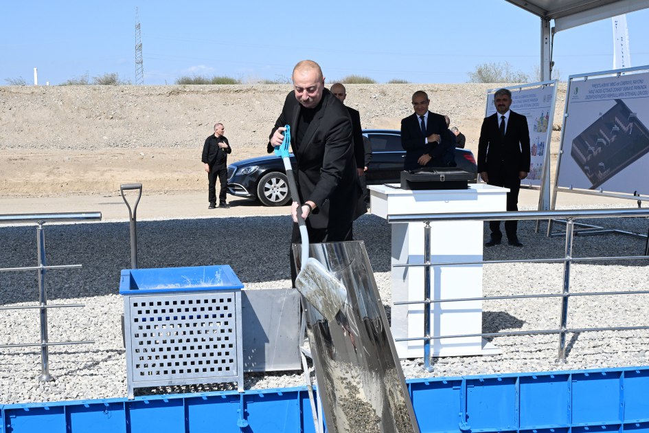 İlham Əliyev Cəbrayılda “Prestij-Kimya” zavodunun təməlqoyma mərasimində iştirak edib - FOTO