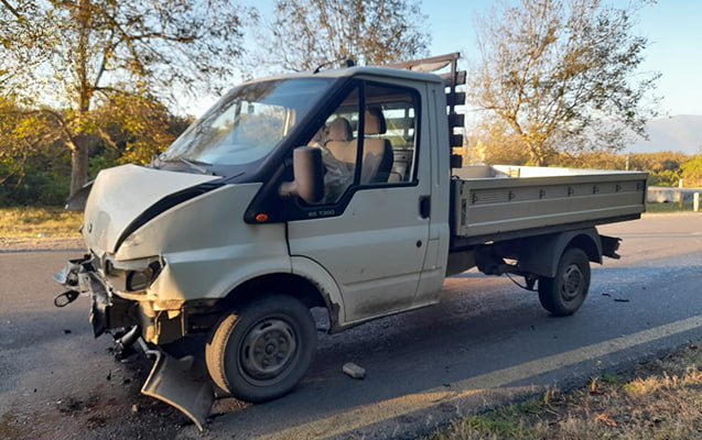 Qaxda ağır qəza: Yaralı var - FOTO