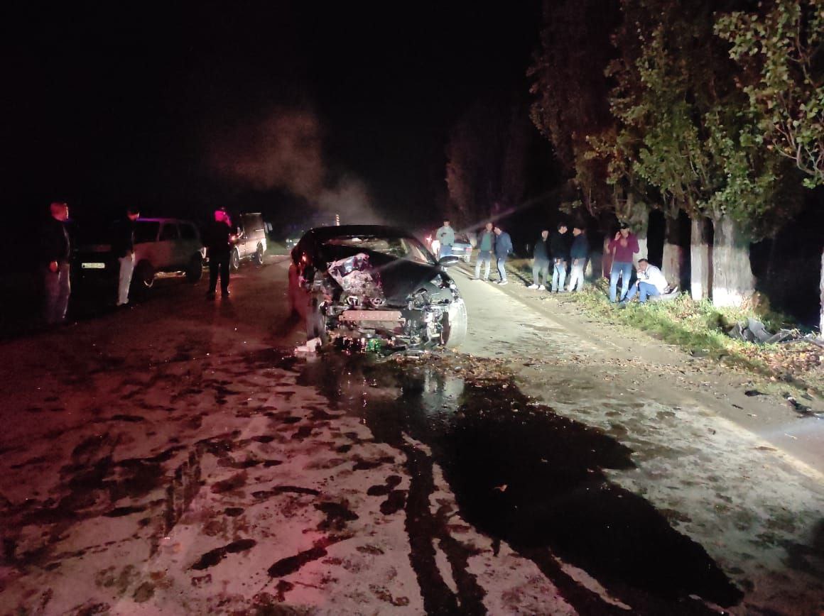 Qubada avtomobil yol kənarındakı ağaca çırpıldı: 1 ölü, 1 yaralı var