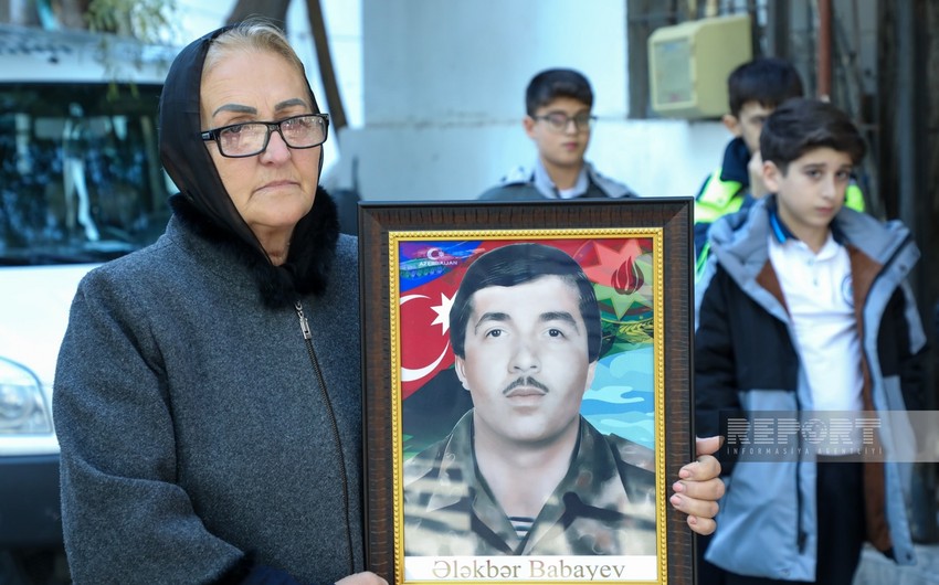 I Qarabağ müharibəsinin şəhidi Ələkbər Babayevlə vida mərasimi keçirildi