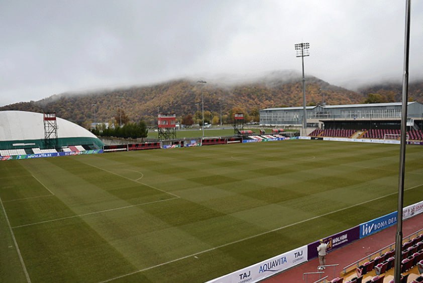 Qəbələ şəhər stadionu Azərbaycan – Estoniya oyununa hazırdır - FOTO