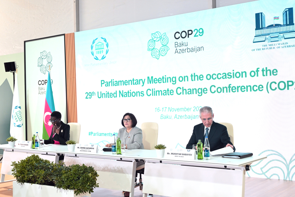 COP29 çərçivəsində keçirilən Parlament Görüşünün ilk günü başa çatdı - FOTO/VİDEO