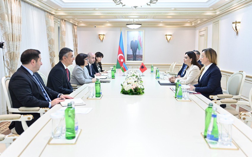 Sahibə Qafarova albaniyalı həmkarına: Bəzi dövlətlər ölkəmizə qarşı siyasi hücumlar edir - FOTO