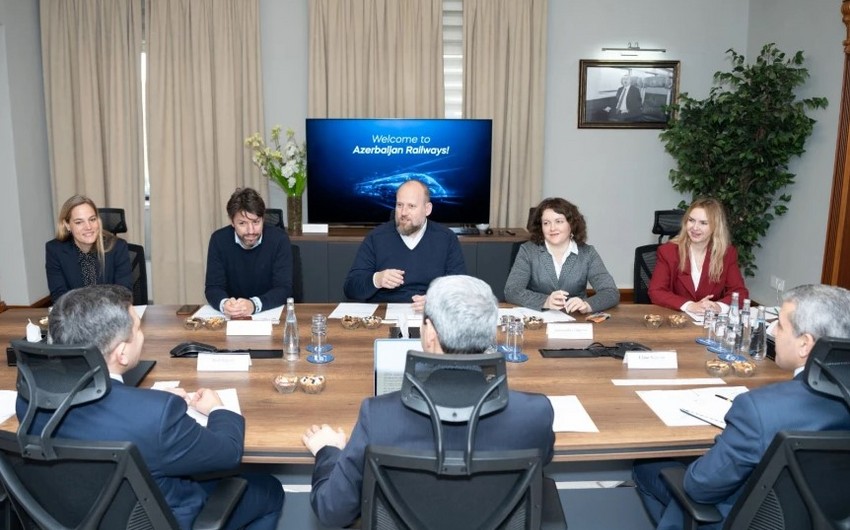 ADY və Almaniya şirkəti arasında dəmir yollarının modernləşdirilməsi müzakirə edildi - FOTO