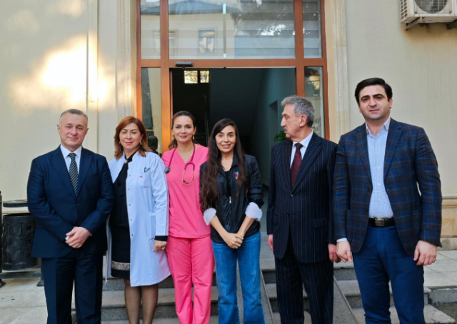 Leyla Əliyeva Milli Hematologiya və Transfuziologiya Mərkəzini ziyarət etdi - FOTO