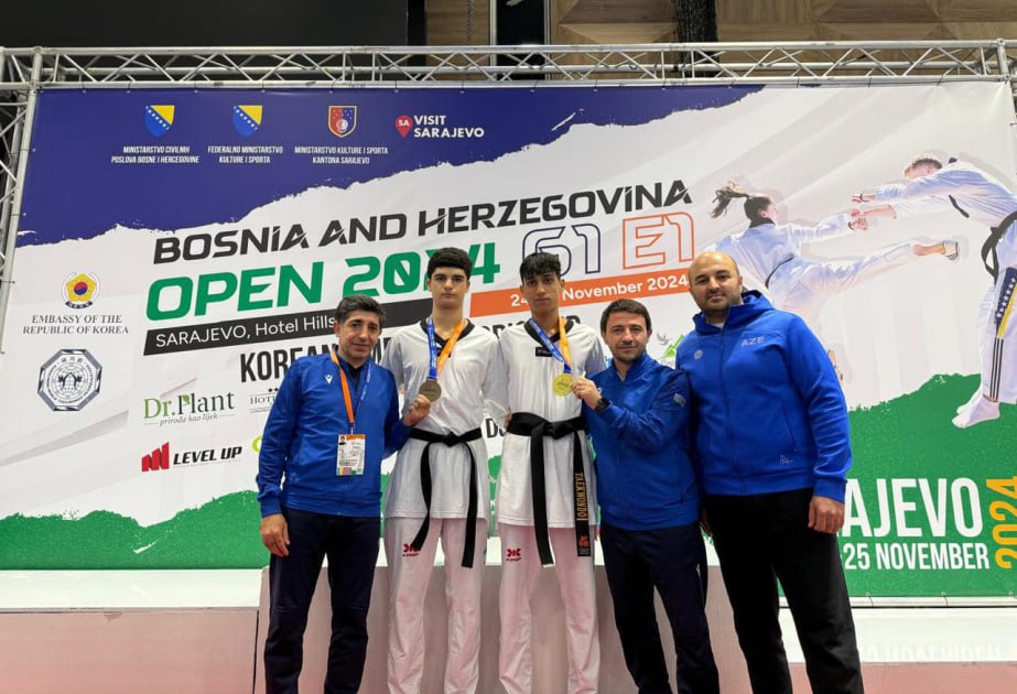 Taekvondoçularımız beynəlxalq turnirdə iki medal qazandı