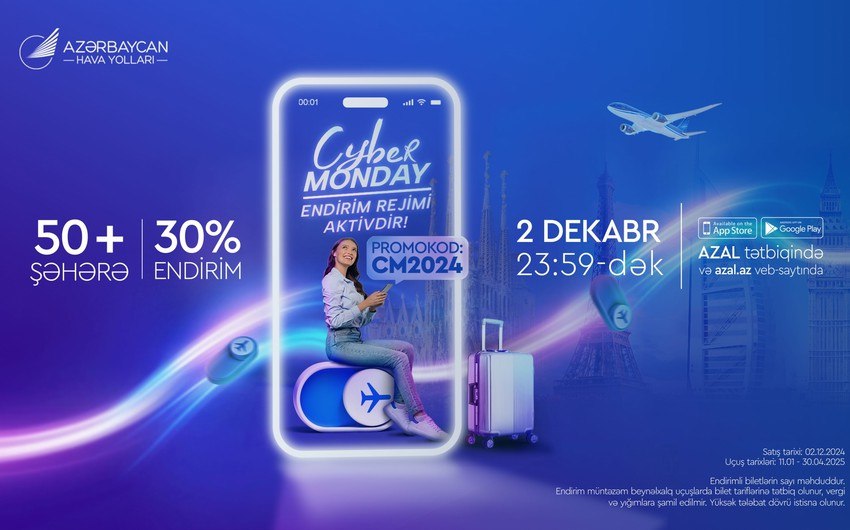 AZAL "Cyber Monday" kampaniyası ilə endirimlərə davam edir