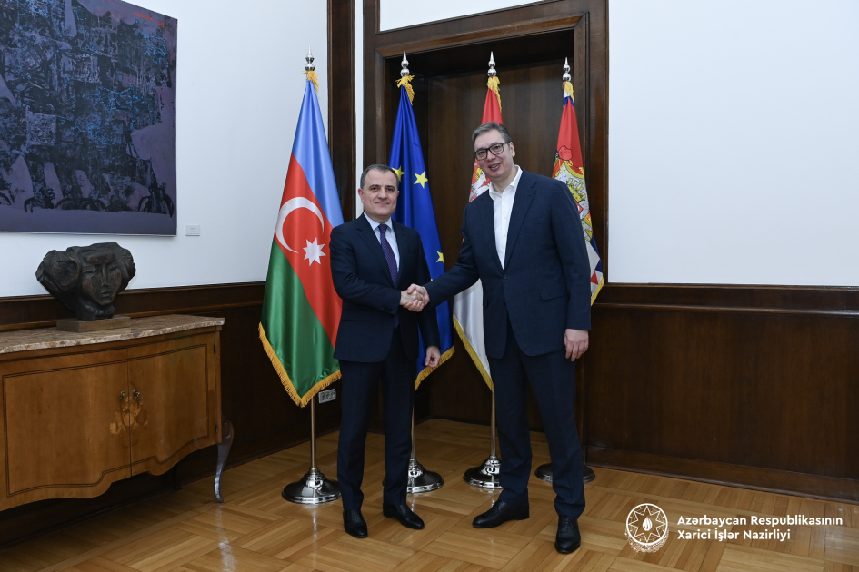 Ceyhun Bayramov Serbiya lideri ilə regional təhlükəsizlik məsələlərini müzakirə etdi - FOTO