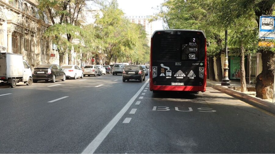 Bakıda yeni avtobus zolaqları ÇƏKİLƏCƏK