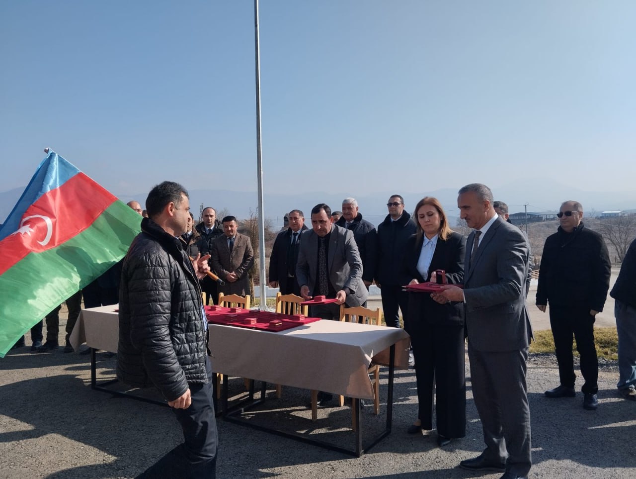 Xocalıya yola salınan ailələrə evlərinin açarları VERİLİB - FOTO