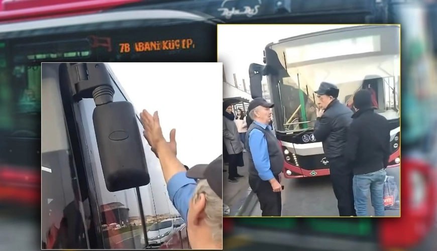 “BakuBus”un sürücüsü ilə sərnişinlər arasında MÜBAHİSƏ – VİDEO